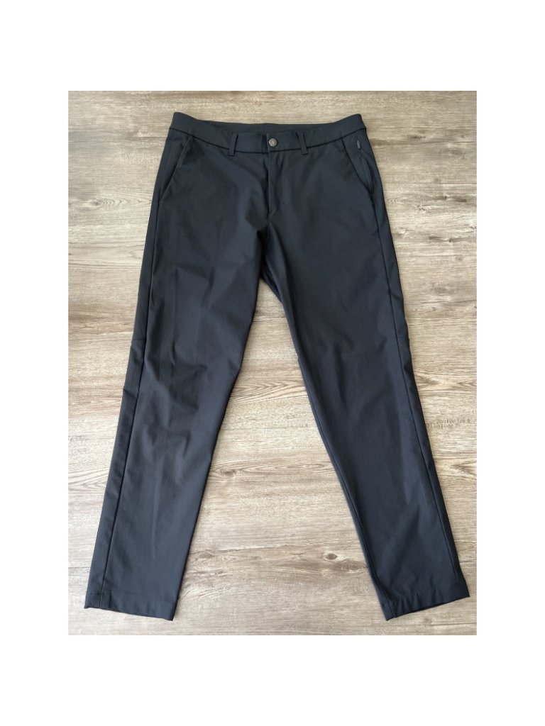 Lululemon Commission Pants Mens 32x29 Dark Gray Slim Fit Warpstream